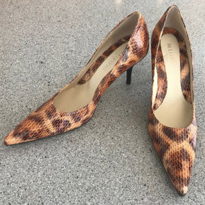 Bellofatto Women's Leather Heels/Snake Print